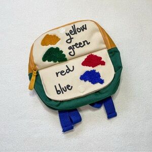 Zara Toddlers Multi Color Block Flap Backpack